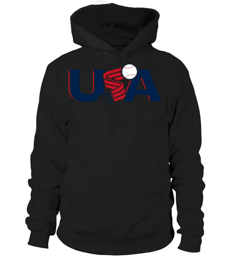 Usa Baseball Hoodie Unisex