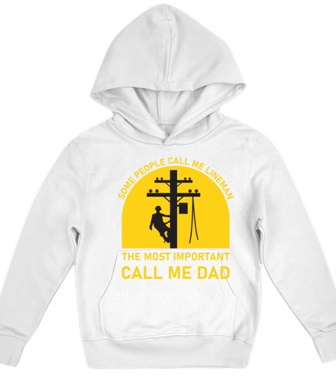 Some People Call me Lineman - Electrician Kids Hoodie