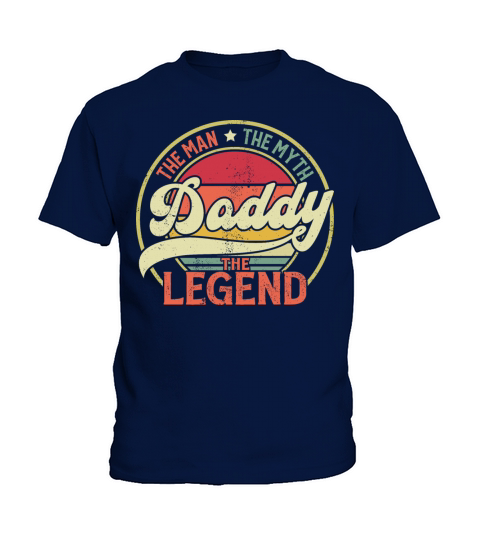 Daddy The Man The Myth The Legend Vintage Sunset Kids T-Shirt