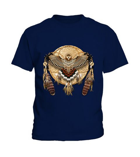 Funny Vintage Tshirt for Red-Tailed Hawk Native American Mandala - Mens Premium T-Shirt Kids T-Shirt
