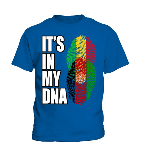 Malian And Afghanistan Mix Heritage DNA Flag Kids T-Shirt