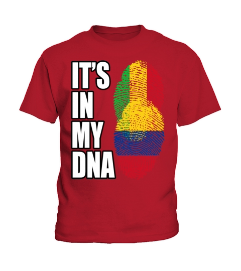 Malian And Colombian Mix Heritage DNA Flag Kids T-Shirt