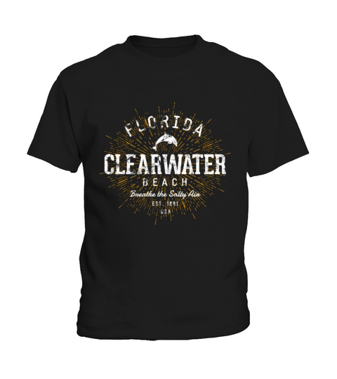 Retro Vintage Clearwater Beach Kids T-Shirt