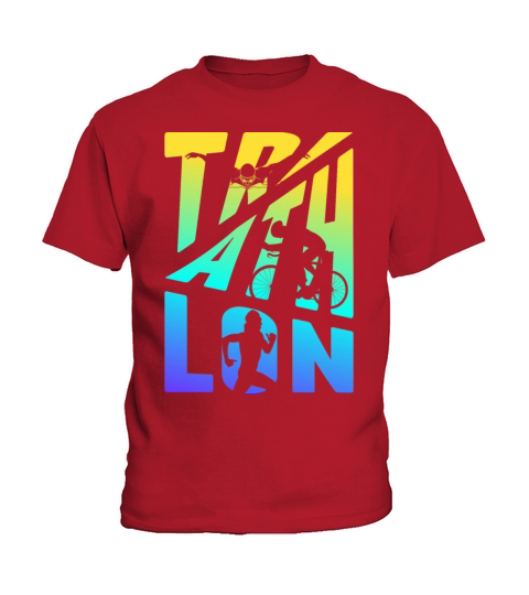 Triathlon Swimming Biking Running Triathletes Kids T-Shirt