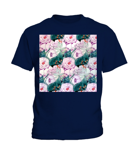 Watercolor beautiful floral seamless pattern Kids T-Shirt