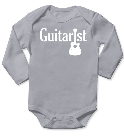 Acoustic Guitar Musician Guitarist Long Sleeve Baby One-Piece