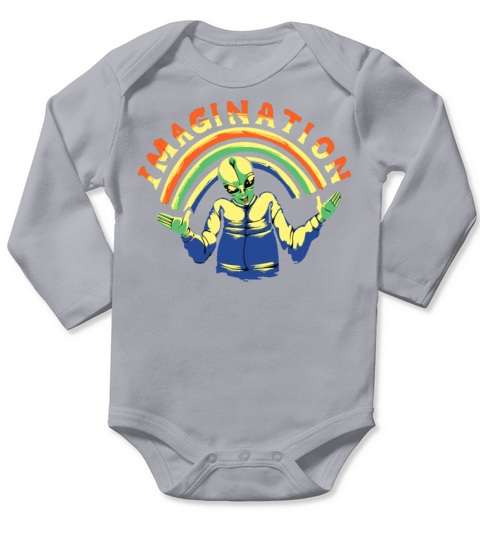 Alien Imagination Vintage Long Sleeve Baby One-Piece