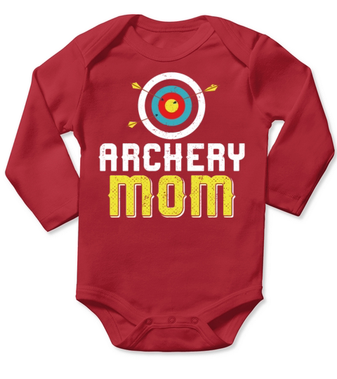 Archery Bow Archer Mom Mother Long Sleeve Baby One-Piece
