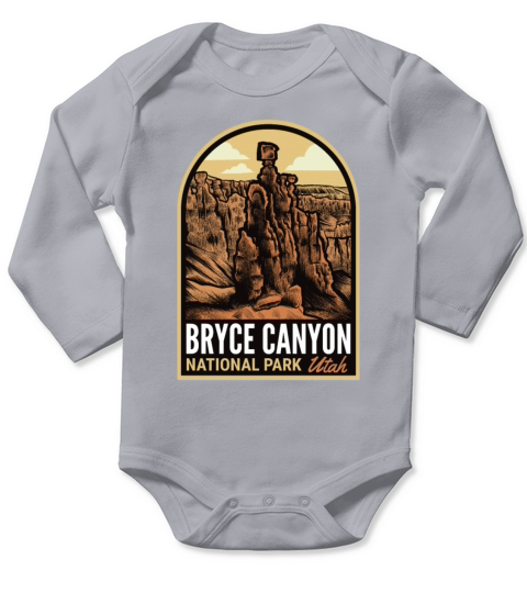 Bryce Canyon National Park Utah Vintage Long Sleeve Baby One-Piece