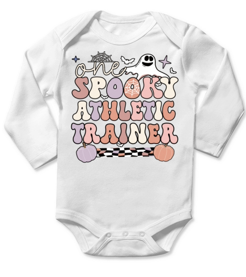 Certified Athletic Trainer Halloween AT Gifts Long Sleeve Baby One-Piece