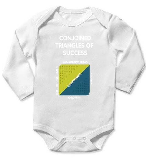 Conjoined Triangles of Success-Silicon Valley shirt Long Sleeve Baby One-Piece