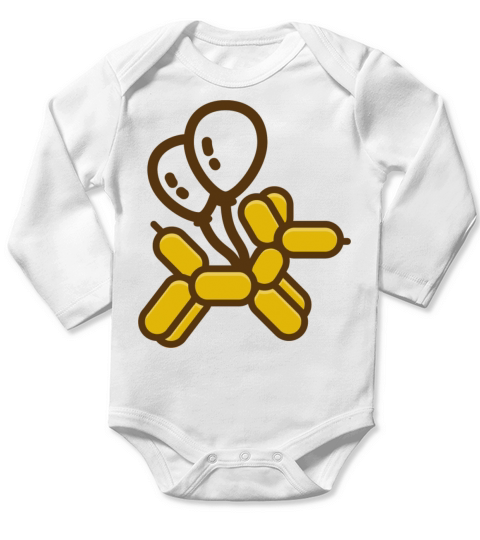 dog balloon design Long Sleeve Baby One-Piece