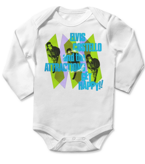 elvis costello Long Sleeve Baby One-Piece