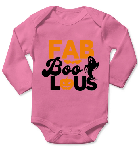 Fab Boo Lous Halloween Shirt Long Sleeve Baby One-Piece