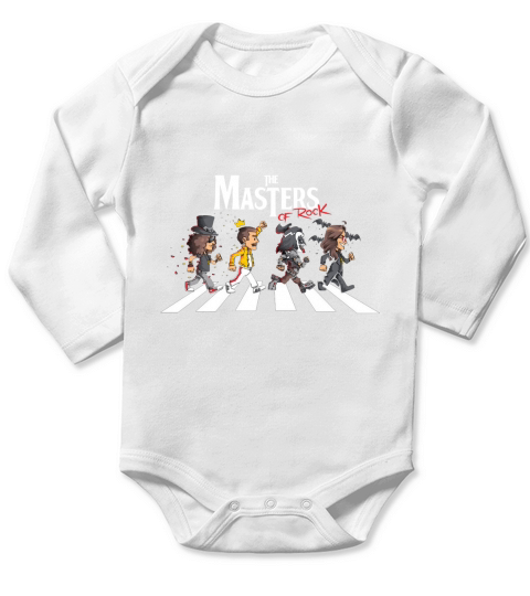 Freddie Mercury Die Meister des Rocks Long Sleeve Baby One-Piece