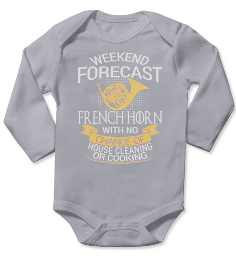 French Horn Hornist Tshirt Long Sleeve Baby One-Piece