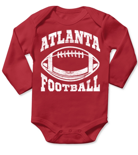 Game Sports Foot Ball Fan City Atlanta Long Sleeve Baby One-Piece