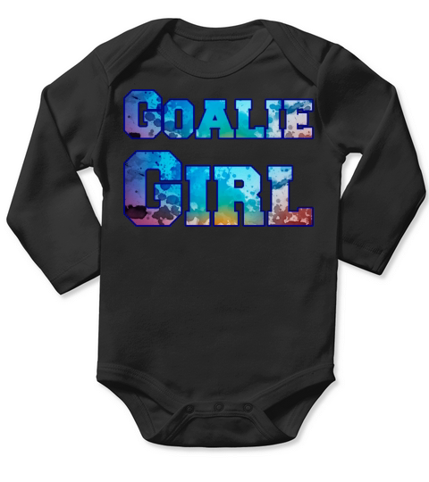 Goalie girl watercolor Long Sleeve Baby One-Piece