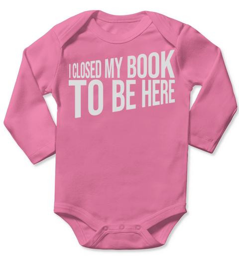 I closed my book Long Sleeve Baby One-Piece
