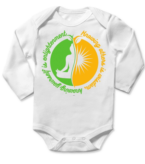 Knowing others is wisdom Long Sleeve Baby One-Piece