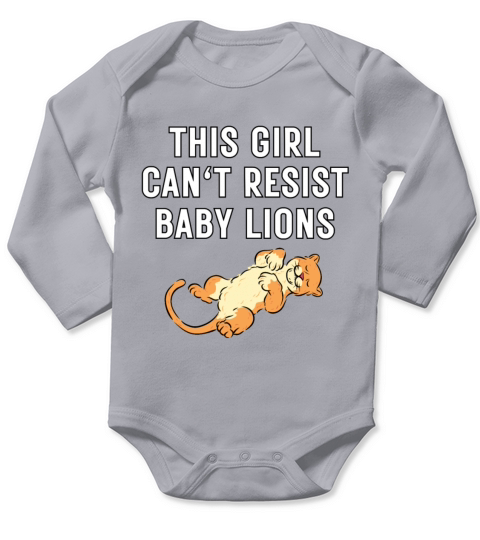 Lion Girl Animal Lover Long Sleeve Baby One-Piece