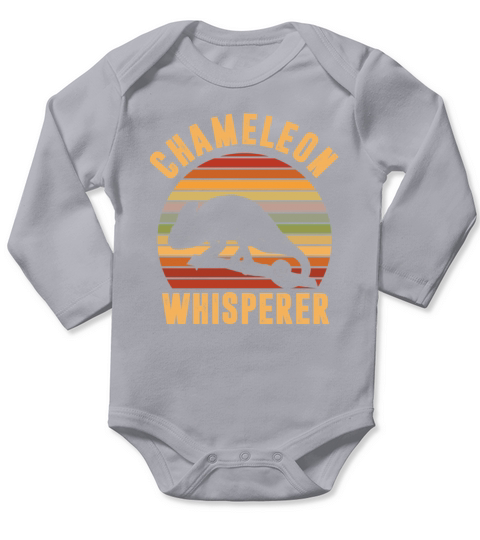 Lizard Reptile Animal Vintage Chameleon Whisperer Long Sleeve Baby One-Piece