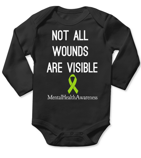 Mental Health Awareness Long Sleeve Baby One-Piece