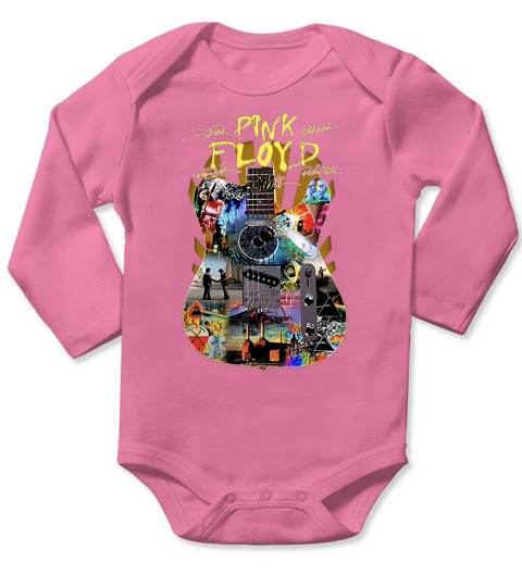 Pink Floyd guitar signatures shirt Long Sleeve Baby One-Piece