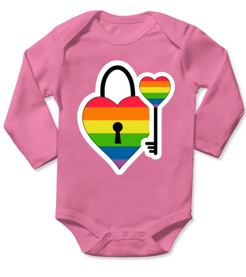 Pride love lgbt flag Long Sleeve Baby One-Piece