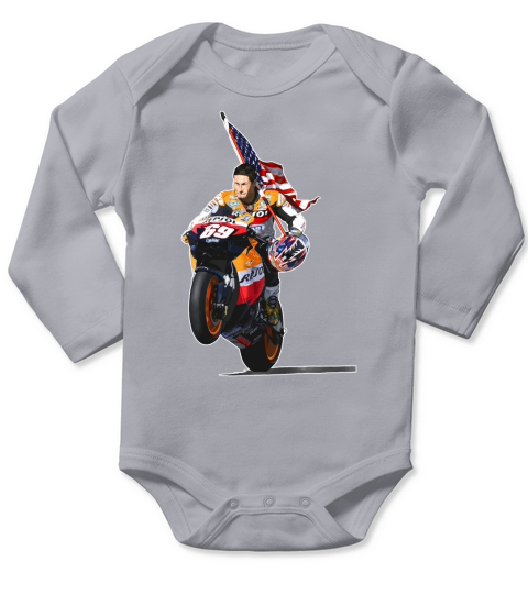 Remember Nicky Hayden 69 Moto Gp 2017 Vintage Long Sleeve Baby One-Piece