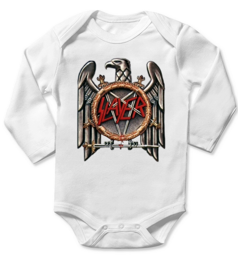 Slayers Metal Rock Music Band Eagle T-Shirt Long Sleeve Baby One-Piece