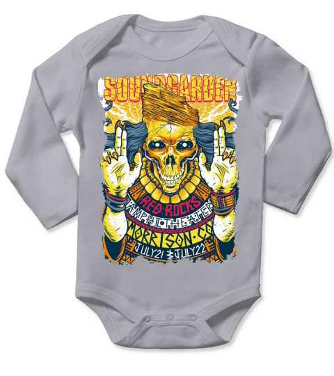 Soundgarden Red Rocks Long Sleeve Baby One-Piece