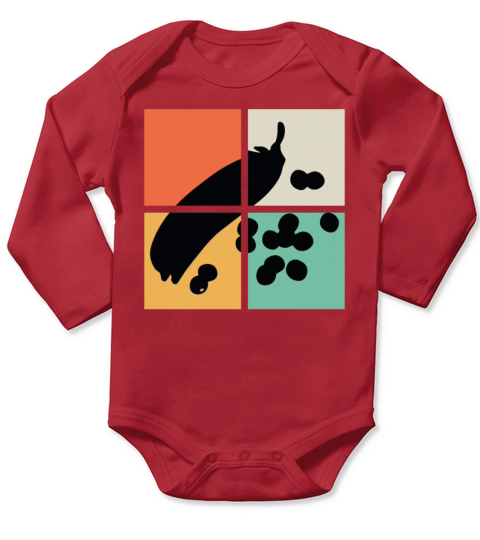 Split Pea Vintage Color Tee Shirt Long Sleeve Baby One-Piece
