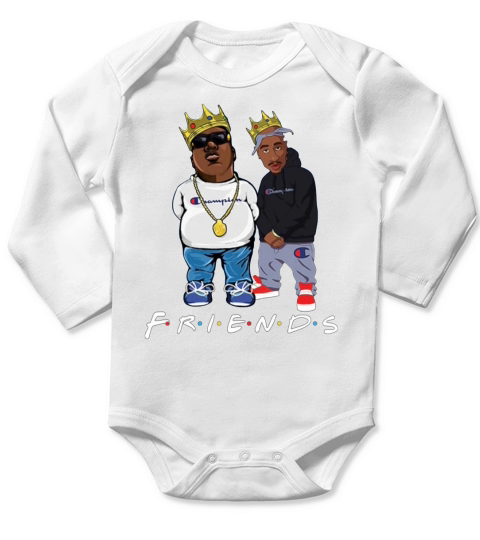 The Notorious B.I.G. And Tupac Friends shirt Long Sleeve Baby One-Piece
