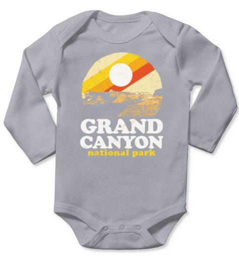 Vintage Grand Canyon Retro Eighties Long Sleeve Baby One-Piece