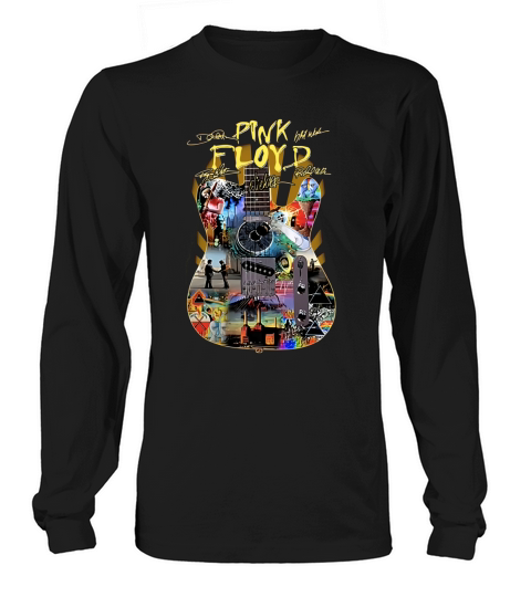 Pink Floyd guitar signatures shirt Long sleeved Unisex