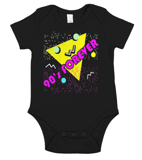 90s Forever T-Shirt Retro 1990s Vintage Style Tee-Shirt Short Sleeve Baby One-Piece