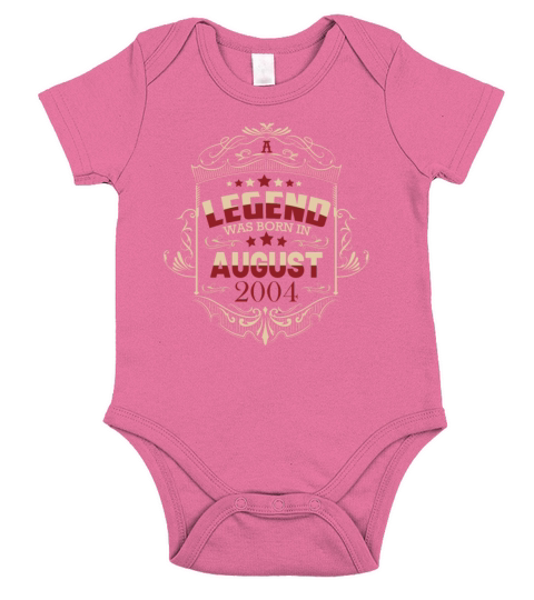 A legend was born in August 2004 Short Sleeve Baby One-Piece