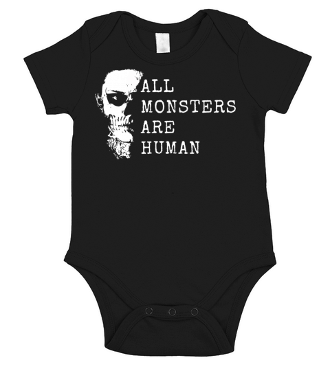 All monsters are human Short Sleeve Baby One-Piece