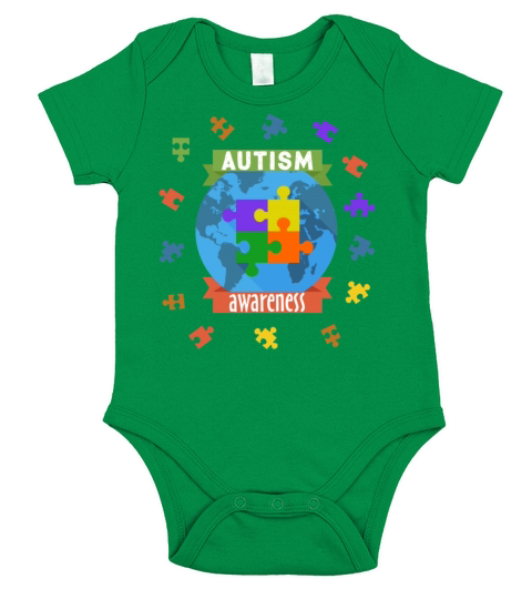 Autism Awareness Month Short Sleeve Baby One-Piece