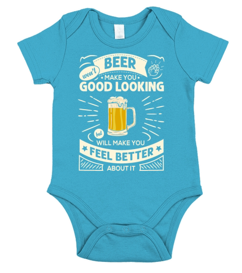 Beer Wont Make You Funny Adult Drinking Humor Short Sleeve Baby One-Piece