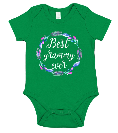 Best Grammy Ever T Shirt Gift For Grandma Short Sleeve Baby One-Piece