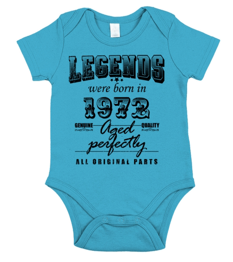 Born in 1972 Funny 50 Years Old Saying 50th Birth Short Sleeve Baby One-Piece