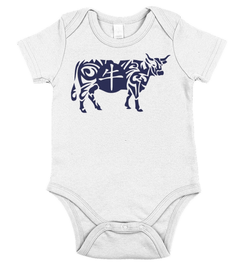 chinese astrological sign ox beef Long Sleeve Shirt Short Sleeve Baby One-Piece