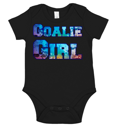 Goalie girl watercolor Short Sleeve Baby One-Piece