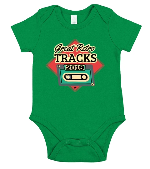 Great Retro Tracks 2021 Cassette Vintage Birthday Short Sleeve Baby One-Piece