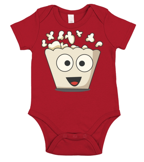 happy popcorn Short Sleeve Baby One-Piece