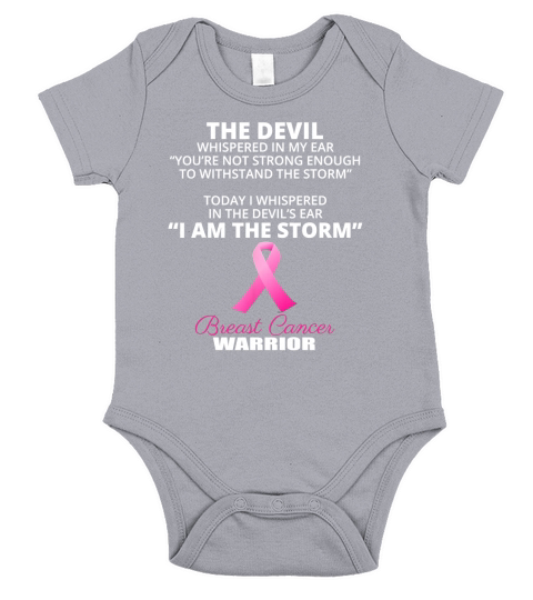 I AM THE STORM - Breast Cancer WARRIORCancer collection Short Sleeve Baby One-Piece