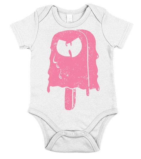 icecream wutang pink Short Sleeve Baby One-Piece