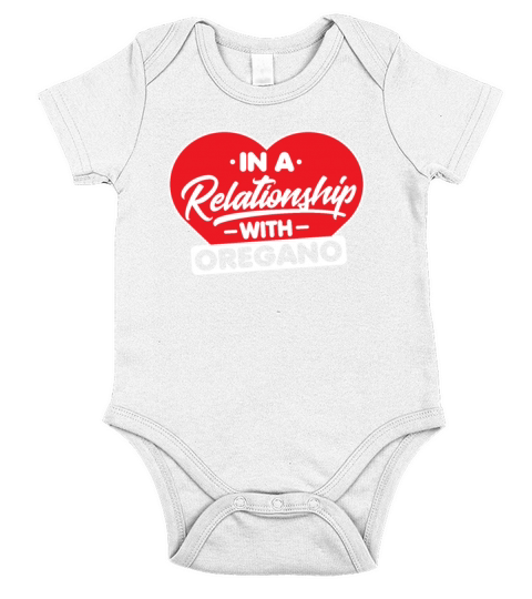 In a Relationship with Oreganos - Funny Oregano Short Sleeve Baby One-Piece